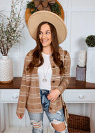 Happiness Trails Boutique - Mocha Plaid Shacket