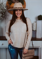 Happiness Trails Boutique - Oatmeal knit sweater