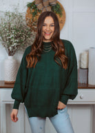 Happiness Trails Boutique - Hunter Green Sweater