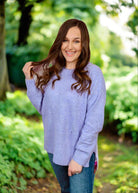 Happiness Trails Boutique - Lavender Knit Sweater