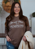 Happiness Trails Boutique - Harvest Days Pumpkins Comfort Colors Graphic Tee