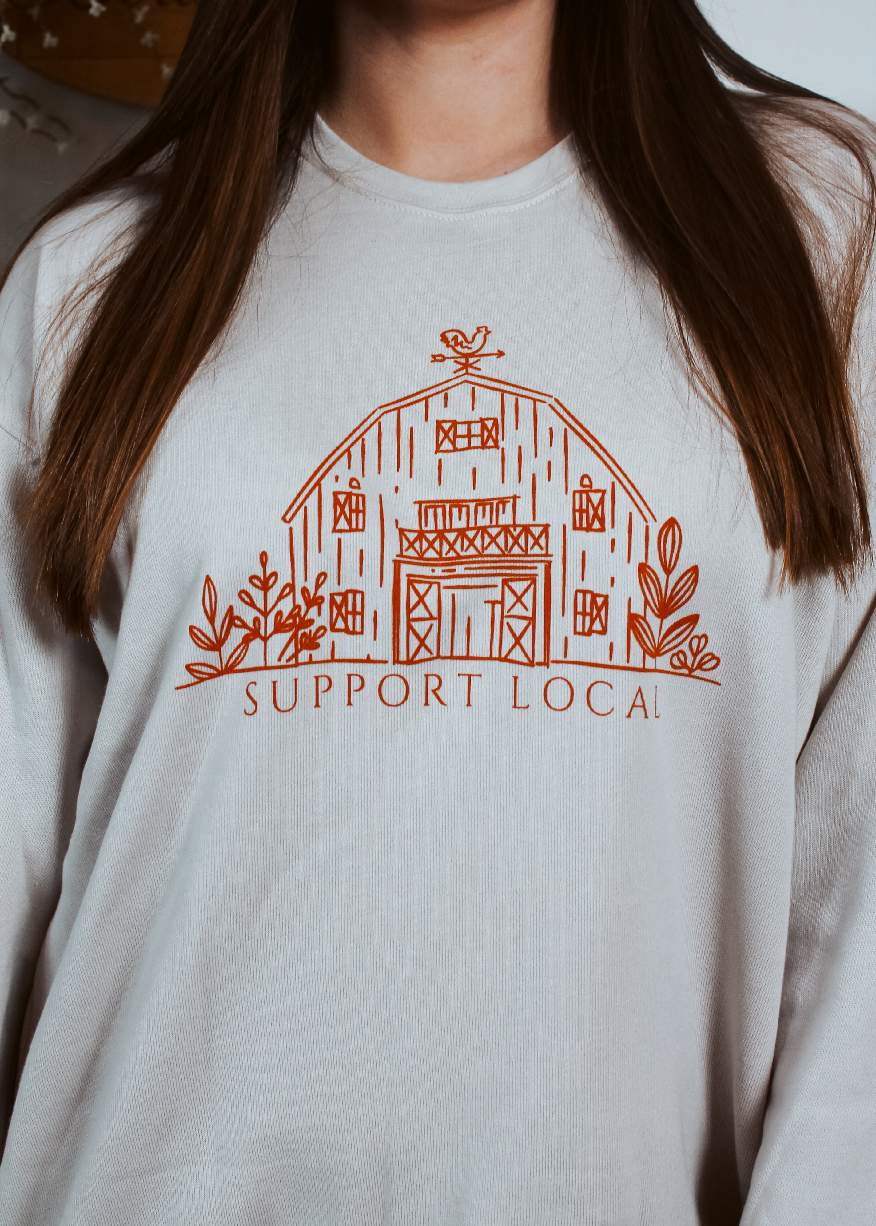 Happiness Trails Boutique - Support Local Bella Canvas sweatshirt