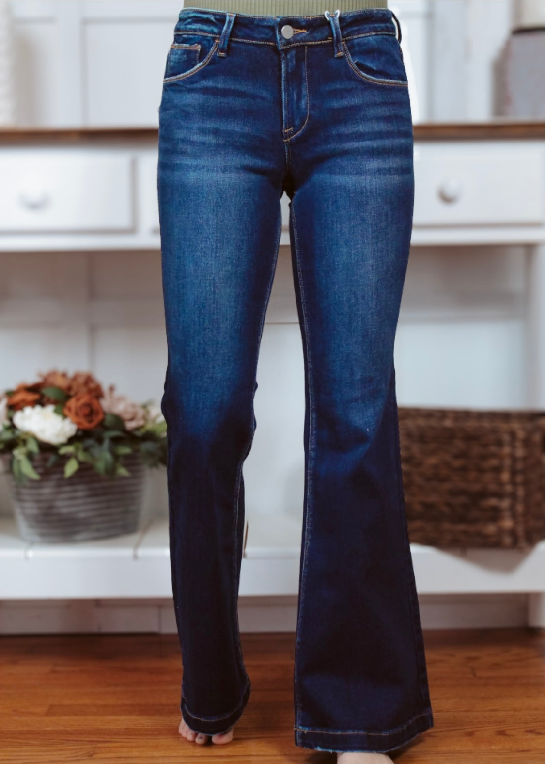 Risen jeans flare