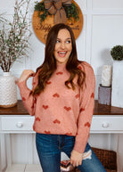 Happiness Trails Boutique - Red Sweater with Red Hearts