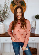 Happiness Trails Boutique - Red Sweater with Red Hearts