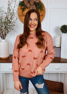 Happiness Trails Boutique - Red Sweater with Red Hearts