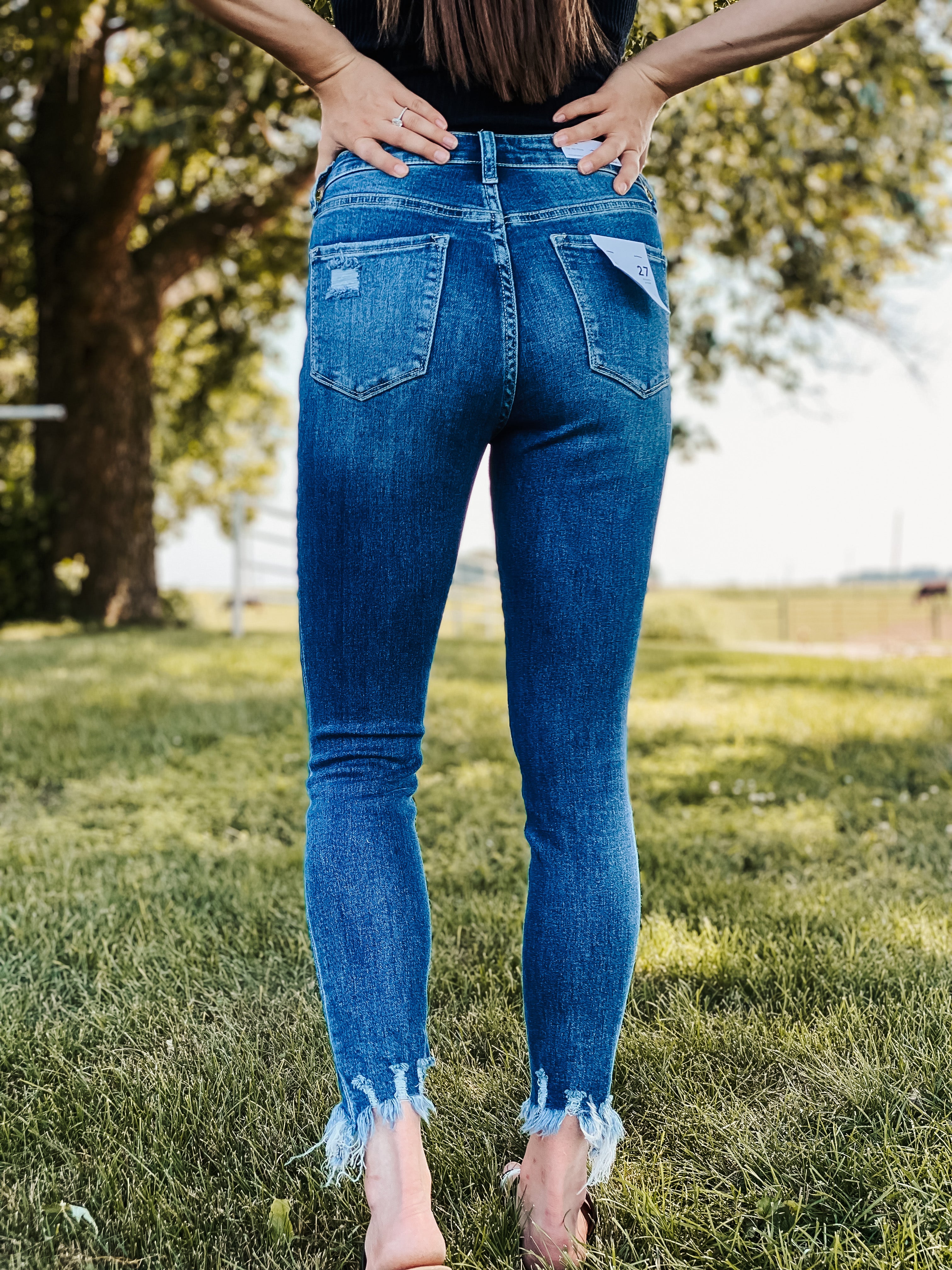 Vervet High Rise Non Distressed Jeans