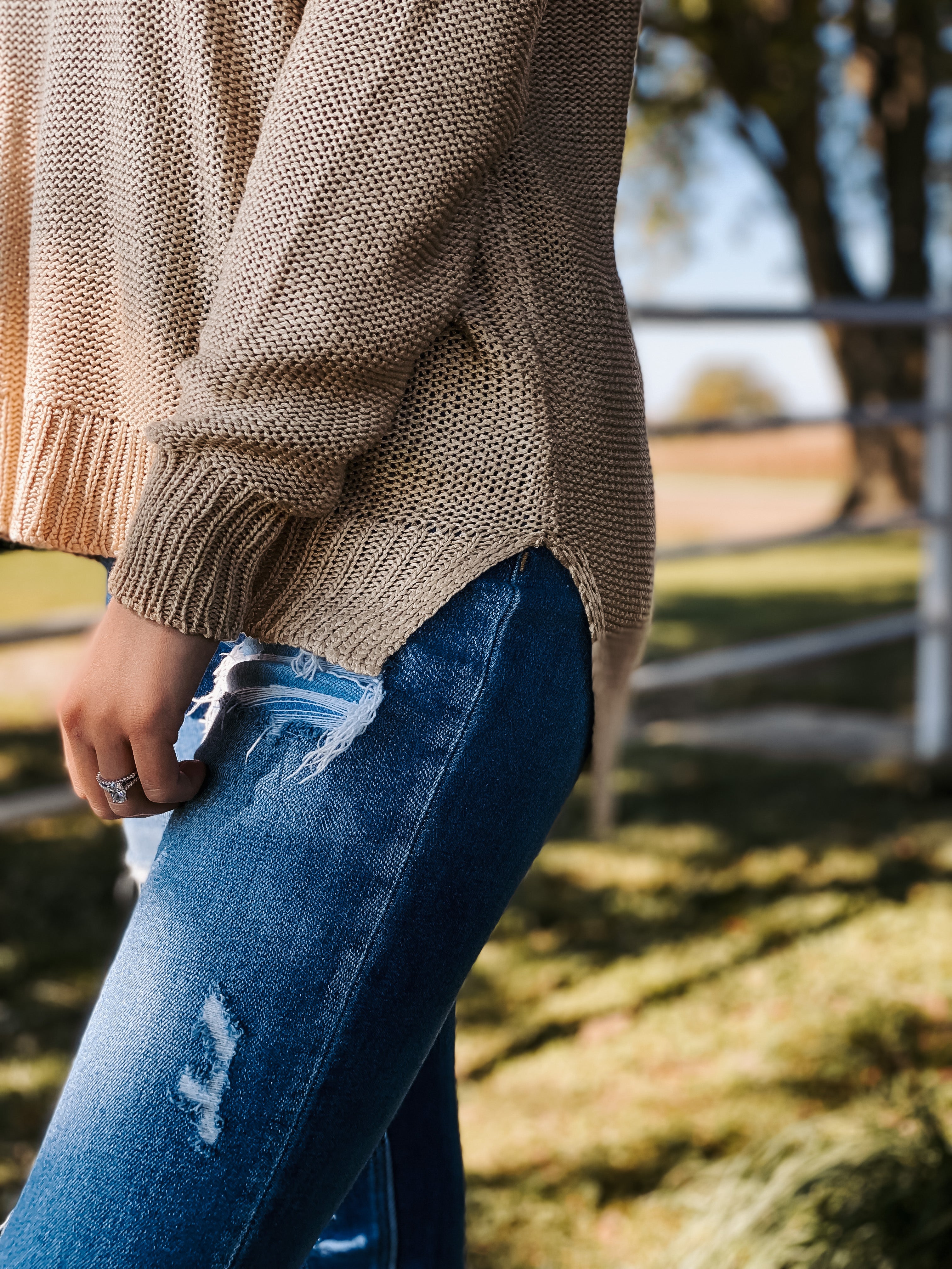 Tan sweater