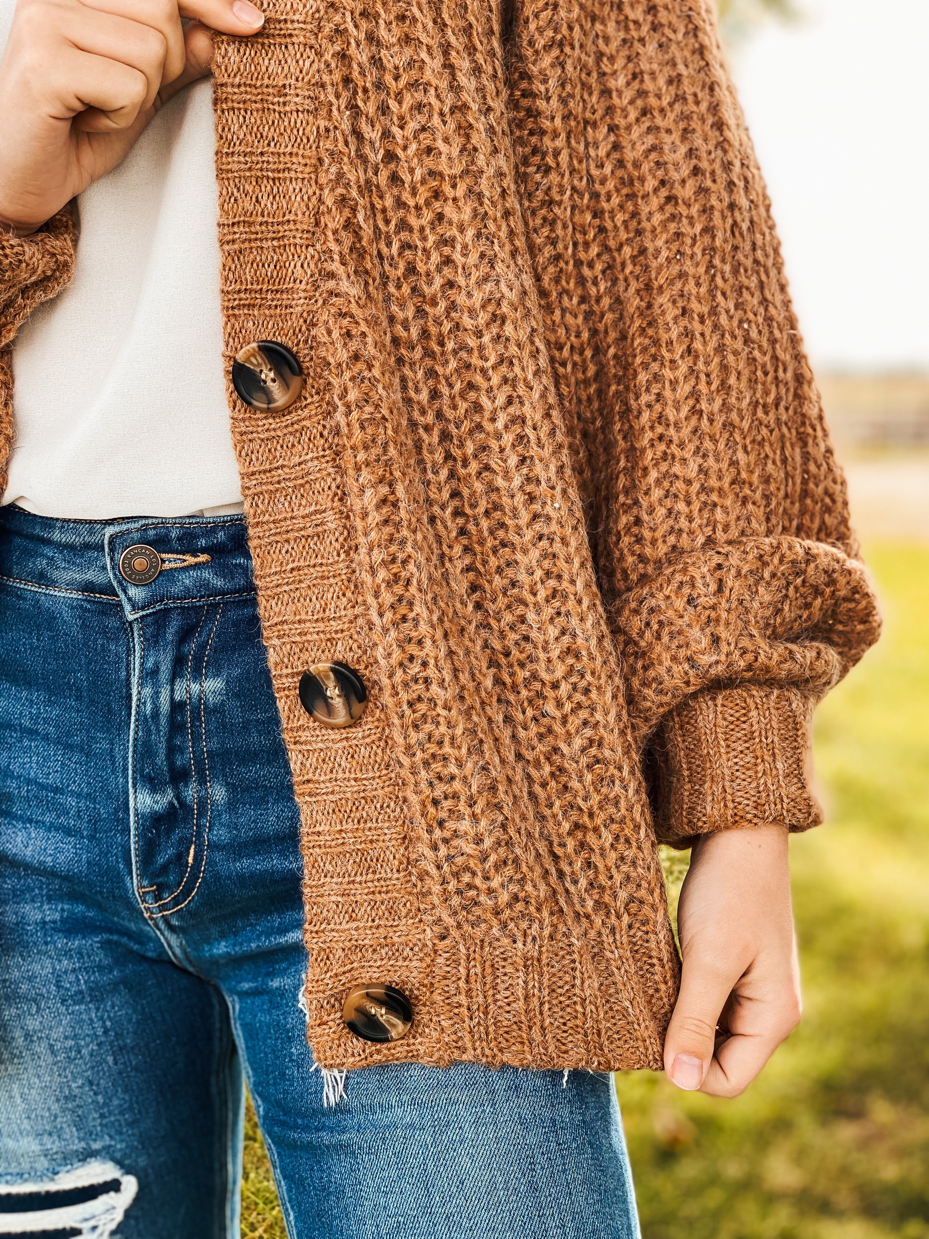 Rust cardigan